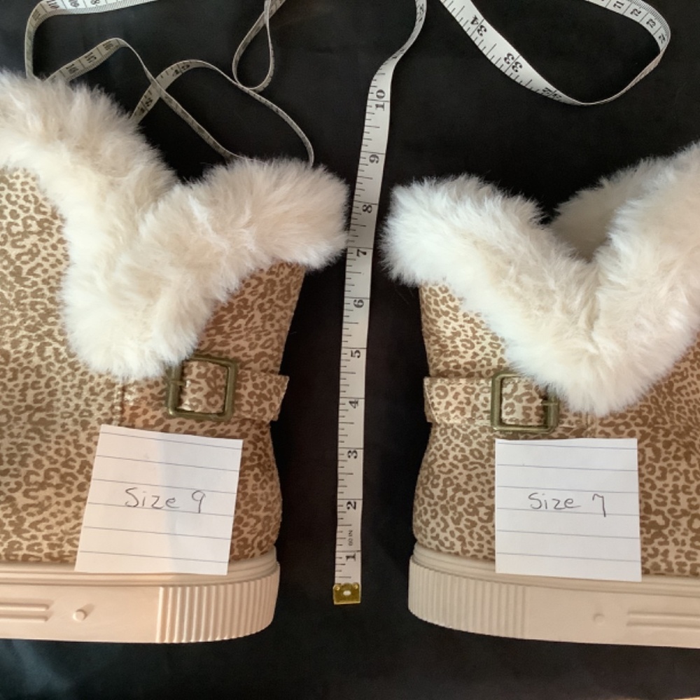 NWOT Journee Sibby faux fur lined leopard print boots platform - Picture 16 of 16